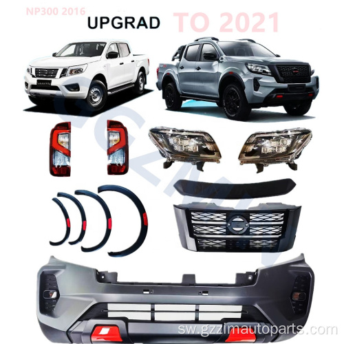 NP300 Navara Frontier 2016+ Uboreshaji hadi 2021 BodyKit